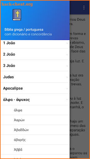 Bíblia em grego / Portugesus com dicionário screenshot