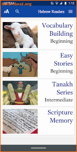 Biblical Hebrew Readers screenshot