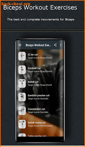 Biceps Workout Exercises screenshot