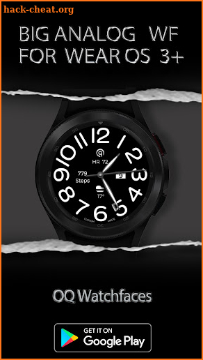 Big Analog WF For WEAR OS 3+ screenshot