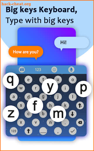 Big button keyboard - Big keys for easy typing screenshot