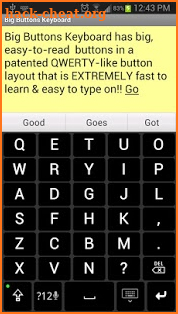 Big Buttons Keyboard Deluxe screenshot