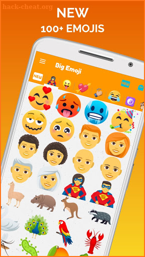 😜 Big Emoji - large emoji for all chat messengers screenshot