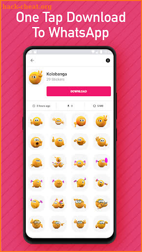 Big Emojis Stickers For WhatsApp - WAStickerApps screenshot