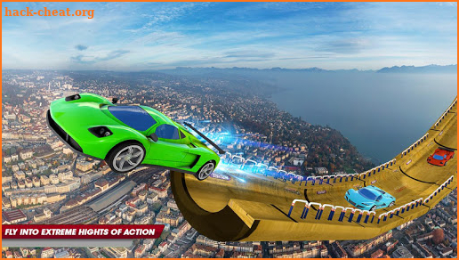 Big Mega Ramp Impossible Stunts Racing screenshot