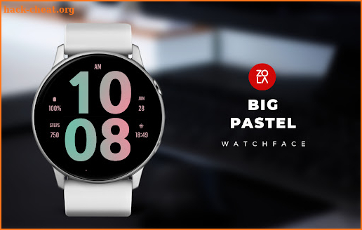 Big Pastel Watch Face screenshot