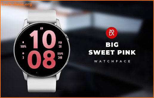 Big Sweet Pink Watch Face screenshot