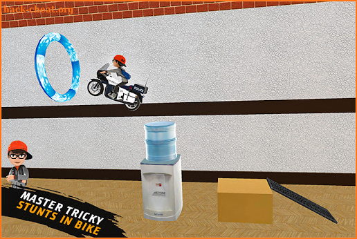 Bike Stunt Office racing screenshot