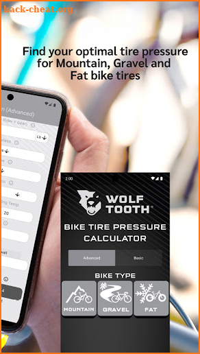 Bike Tire Pressure Calc screenshot