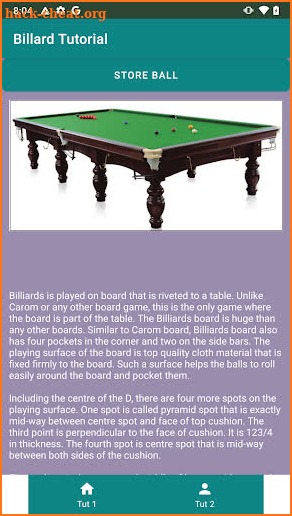 Billard  Tutorial - Jori™ screenshot