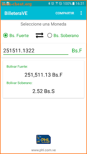 BilleteraVE - Calculadora Bolívares Soberanos screenshot