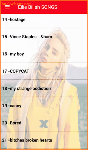 Billie Eilish All Songs Offline screenshot