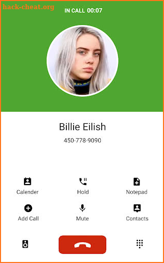 Billie Eilish Call simulator screenshot