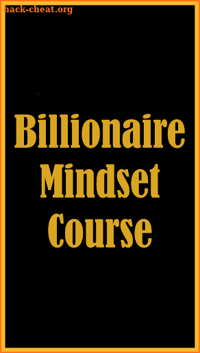 Billionaire Mindset Course screenshot