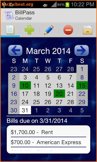 BillPass screenshot