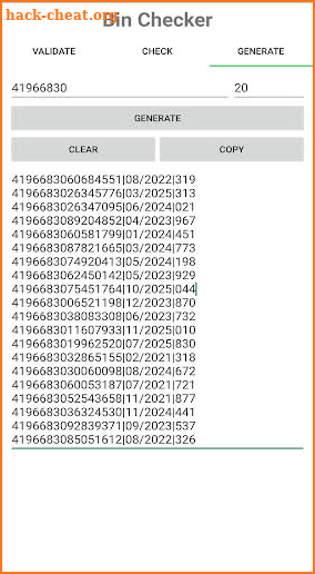 Bin Checker - Check, Validate & Generate BIN screenshot