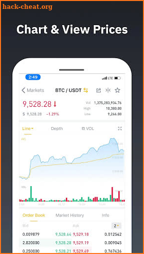 Binance DEX screenshot