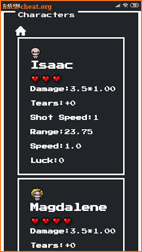 Binding of Isaac Encyclopedia screenshot