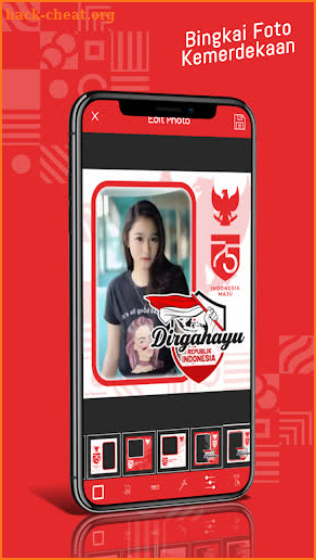 Bingkai Foto HUT RI 75 17 Agustus 2020 screenshot