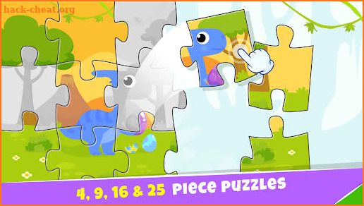 Bini Dino Puzzles for Kids! screenshot