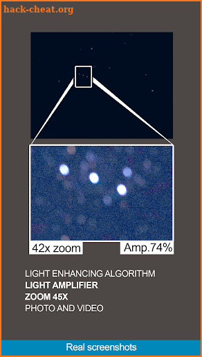 Binoculars 45x zoom Night capture screenshot