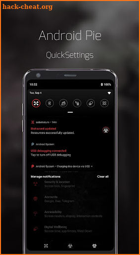 Biohazard Substratum Theme screenshot