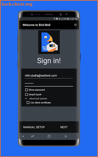 Bird Mail Email App screenshot