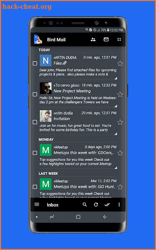 Bird Mail Email App screenshot