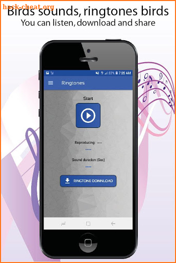 Birds sounds, ringtones birds screenshot