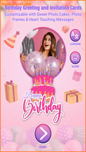 Birthday Cake with Name Photo & Audio Songs screenshot