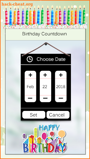 Birthday Countdown - Countdown LWP 2018 screenshot