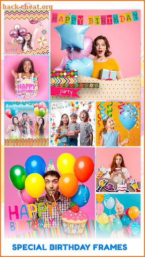 Birthday frames collection screenshot