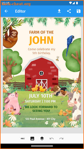 Birthday Invitation screenshot