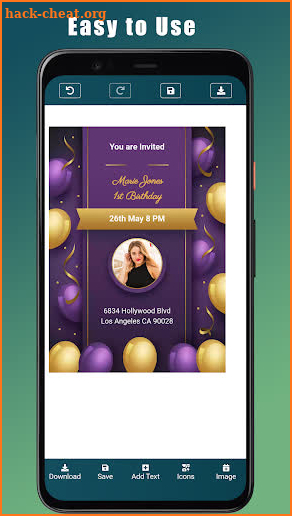 Birthday Invitation Maker screenshot