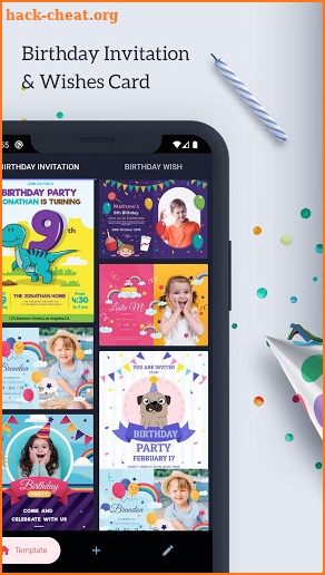 Birthday Invitation Maker : Birthday Wish Card screenshot