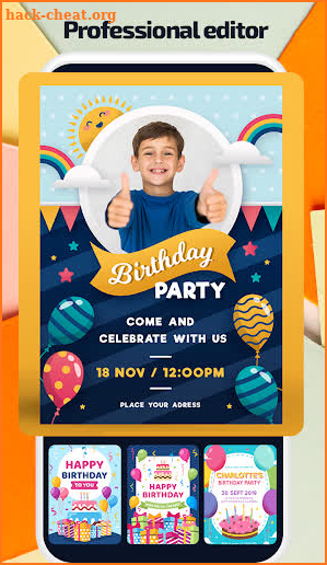 Birthday Invitation Maker : Invitation Card Maker screenshot