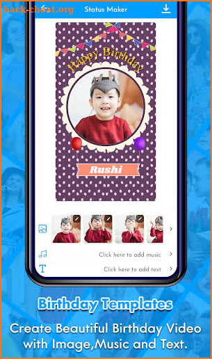 Birthday Video Maker with Song screenshot