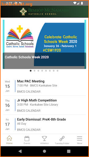 Bishop McNamara Catholic screenshot