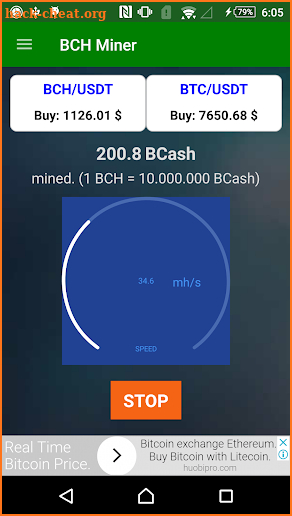 Bitcoin Cash Miner - Earn free BCH screenshot