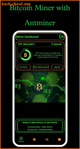 Bitcoin Cloud Mining app screenshot