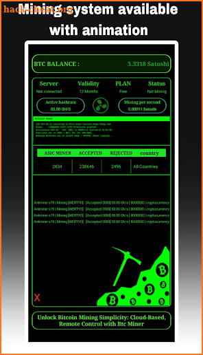Bitcoin Miner Cloud Remote screenshot