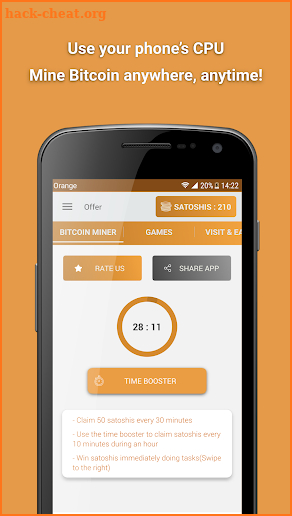 Bitcoin miner – Earn free BTC screenshot