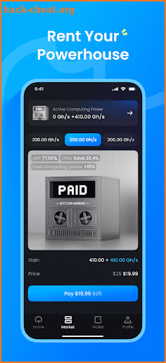 Bitcoin Miner: Eazy Mining screenshot