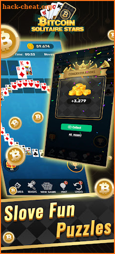 Bitcoin Solitaire Stars screenshot