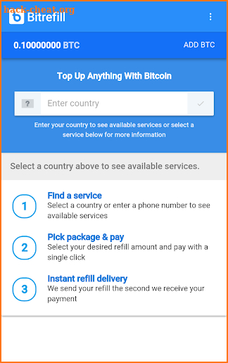 Bitrefill screenshot