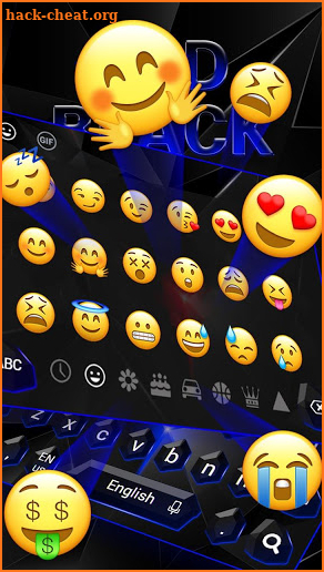 Black Blue Crystal Keyboard screenshot