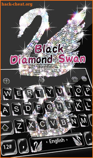 Black Diamond Swan Keyboard Theme screenshot