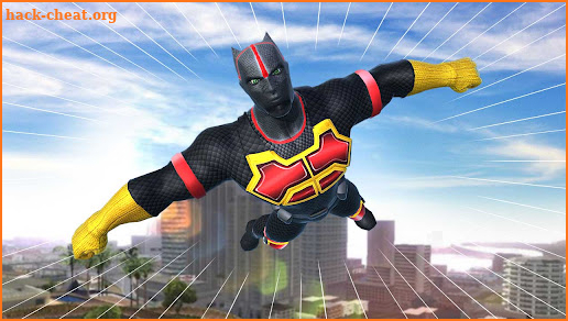 Black Flying Panther SuperHero City Rescue Mission screenshot