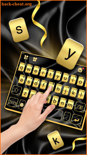 Black Gold Silky Keyboard Theme screenshot