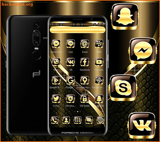 Black Golden Brown Theme screenshot